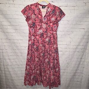 Madison Mathews midi dress size L
